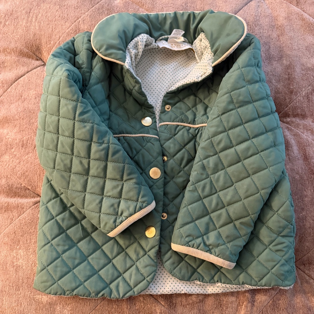 TBBC Carlyle Quilted Coat - Gallatin Green 4T
